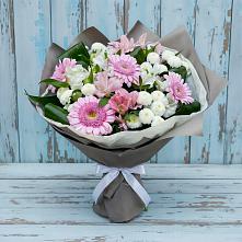 Букет цветов из:  Герберы, Альстромерии и Хризантемы в Бугуруслане