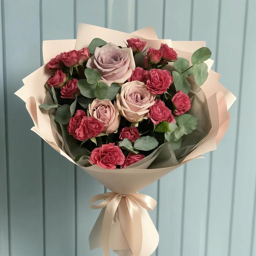 Букет цветов из: Гвоздики и Розы в Бугуруслане