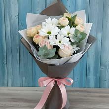 Букет цветов из:  Хризантемы и Розы в Бугуруслане
