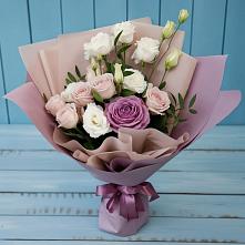 Букет цветов из:  Розы и Лизиантусы в Бугуруслане