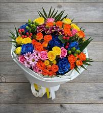 Букет цветов из:  Розы и Хризантемы в Бугуруслане