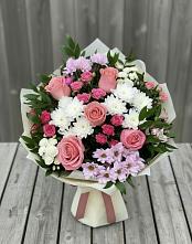 Букет цветов из:  Альстромерии, Гвоздики, Розы и Хризантемы #REPLACE_PRED# Бугуруслане