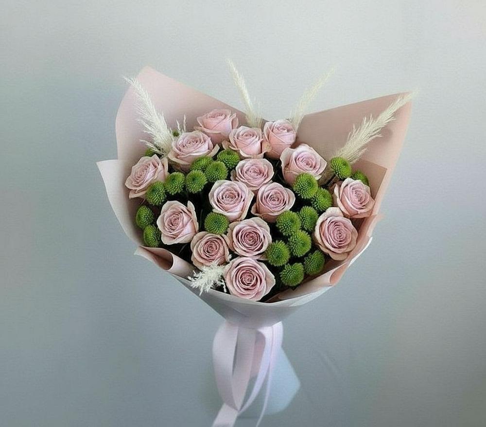 Букет цветов из: Розы и Хризантемы в Бугуруслане