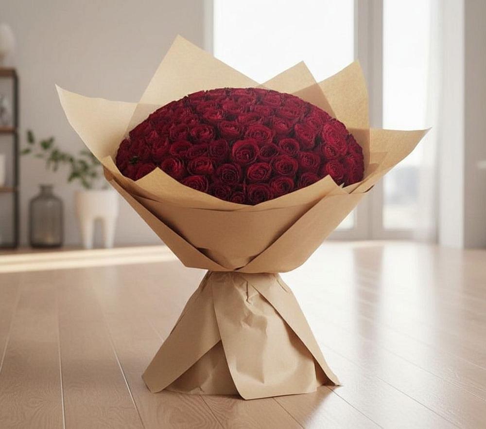 Букет 101 Красная роза в Бугуруслане