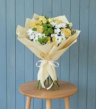 Букет цветов из:  Хризантемы и Розы в Бугуруслане