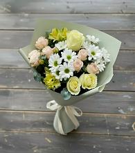 Букет цветов из:  Альстромерии, Розы и Хризантемы в Бугуруслане