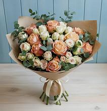 Букет цветов из:  Альстромерии и Розы #REPLACE_PRED# Бугуруслане